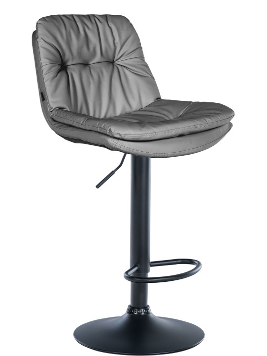 Barstol Laurel imiteret læder, grå