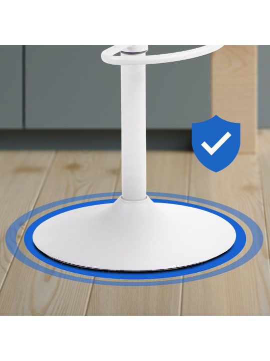 Sæt med 2 barstole Aveiro, hvid