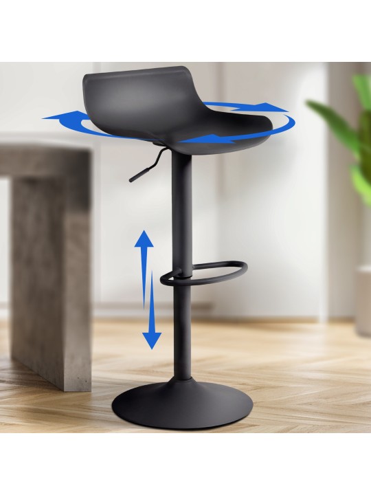 Sæt med 2 barstole Aveiro, sort