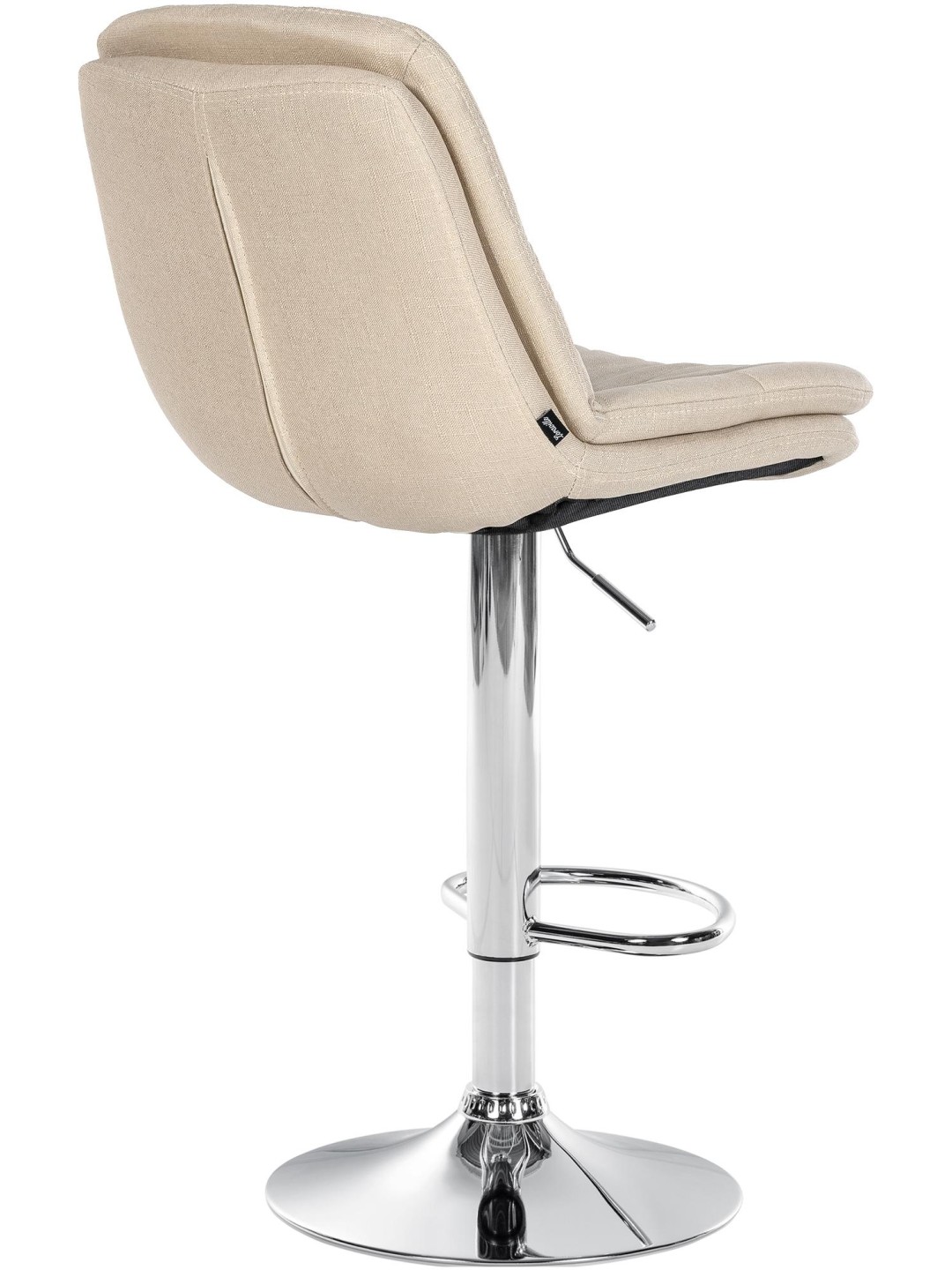 Barstol Laurel stof krom, creme