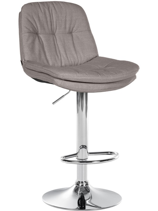 Barstol Laurel stof krom, grå