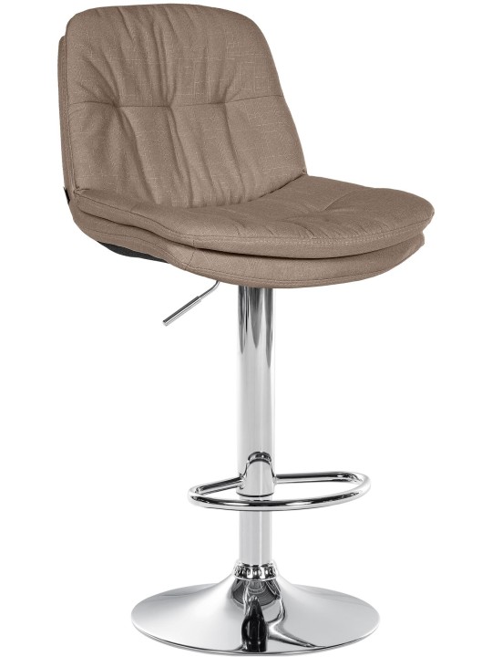 Barstol Laurel stof krom, taupe