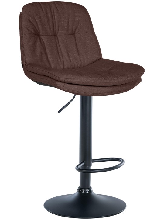 Barstol Laurel stof, brun