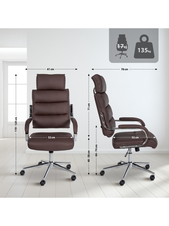 Kontorstol Campo, brun