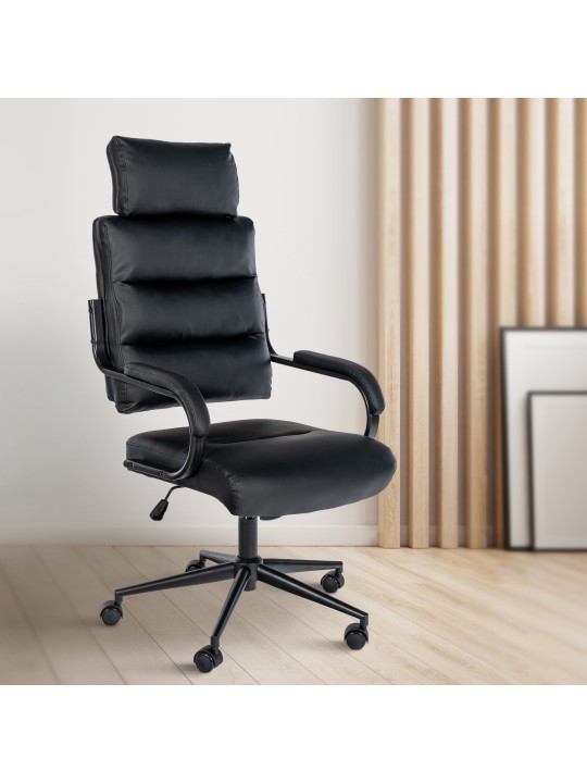 Kontorstol Campo, sort/sort