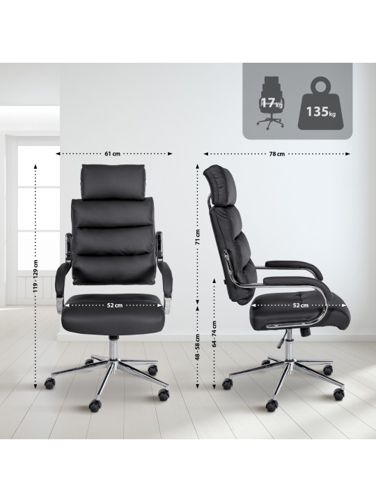 Kontorstol Campo, sort