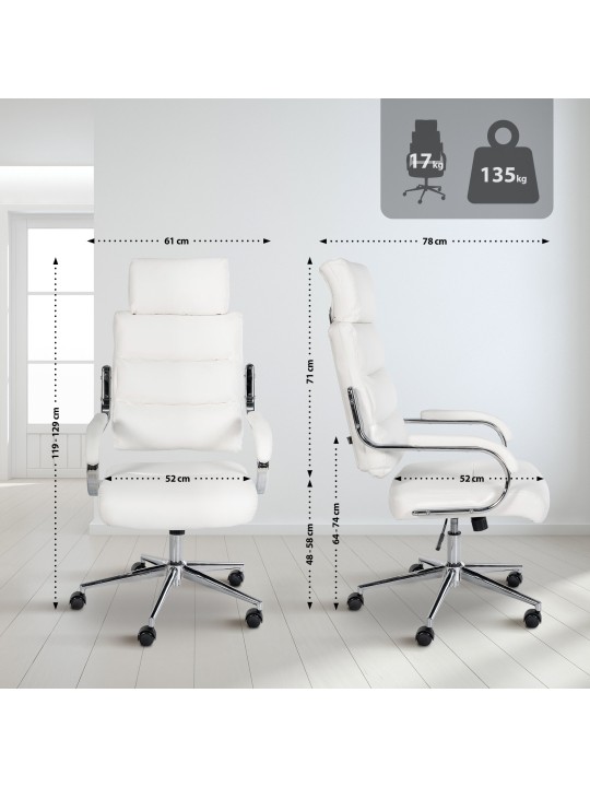 Kontorstol Campo, hvid