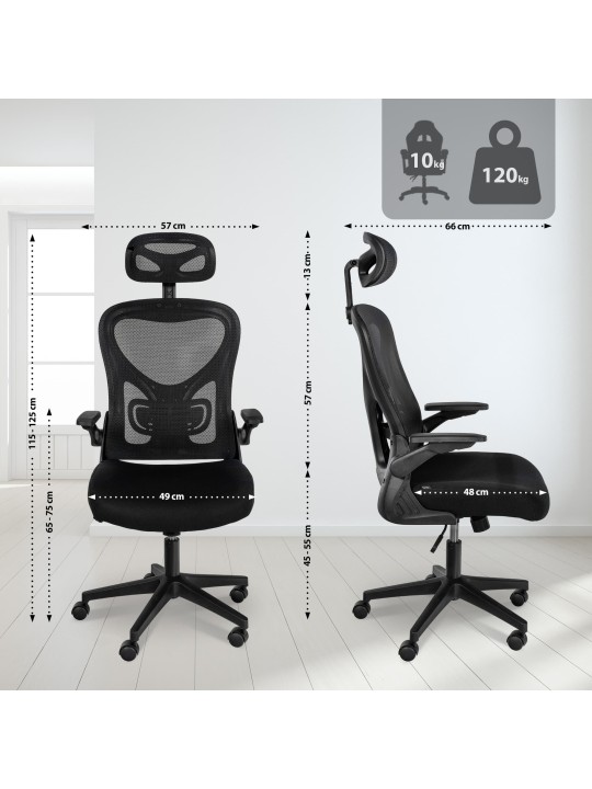 Kontorstol Roseburg, sort Kontorstol Roseburg, sort