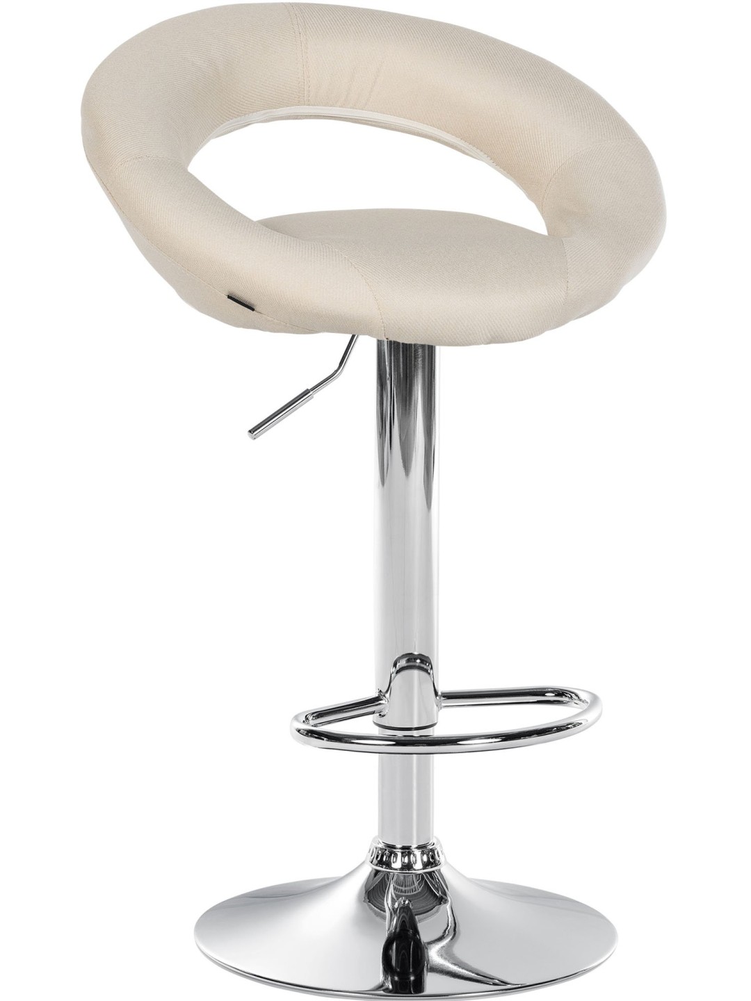 Barstol Olinda stof krom, creme