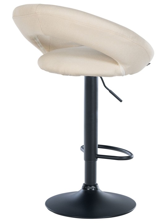 Barstol Olinda stof sort, creme