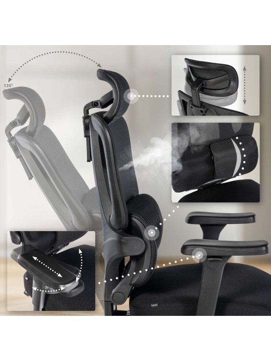 Kontorstol Altamont, sort Kontorstol Altamont, sort