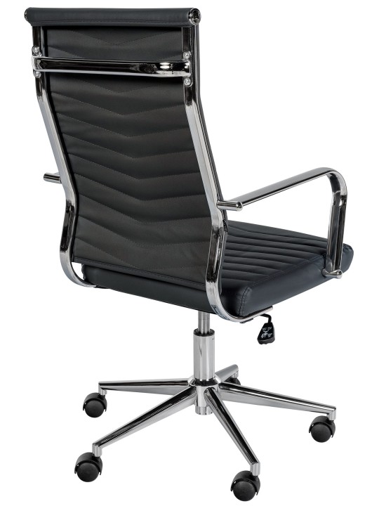 Kontorstol Canby imiteret læder, sort