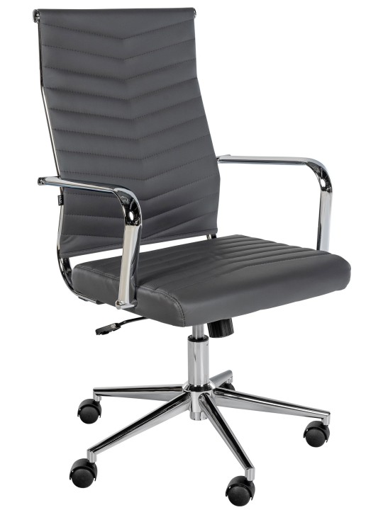 Kontorstol Canby imiteret læder, grå Kontorstol Canby imiteret læder, grå