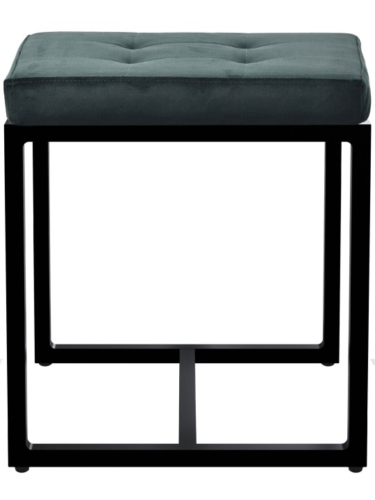 Taburet Barci B fløjl, grøn