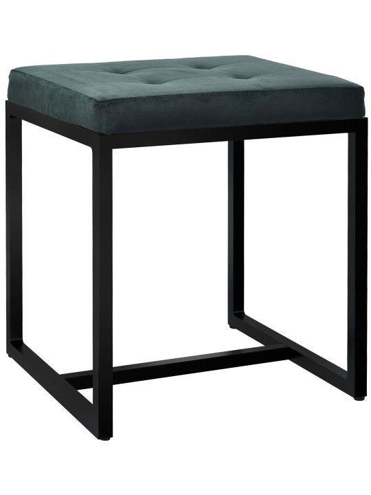 Taburet Barci B fløjl, grøn