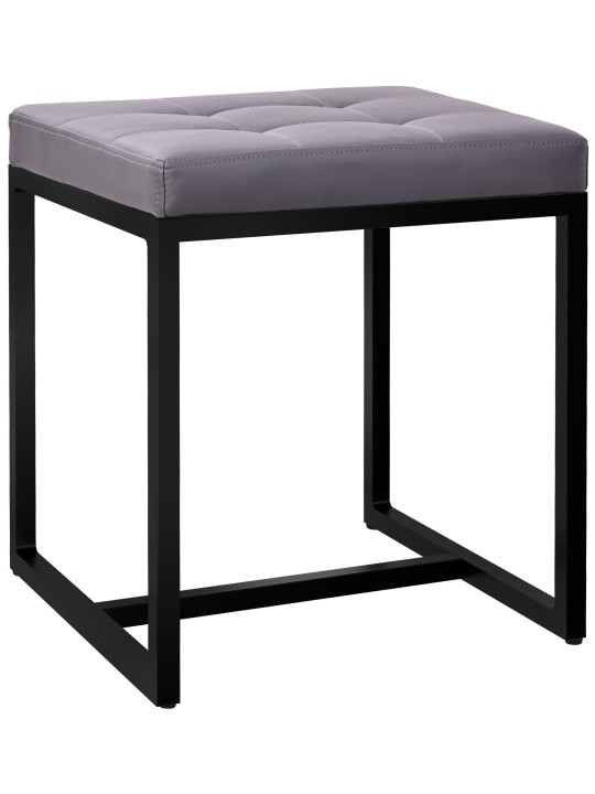 Taburet Barci B imiteret læder, grå Taburet Barci B imiteret læder, grå