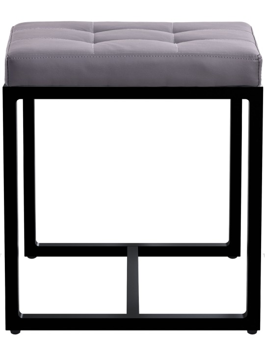 Taburet Barci B imiteret læder, grå Taburet Barci B imiteret læder, grå