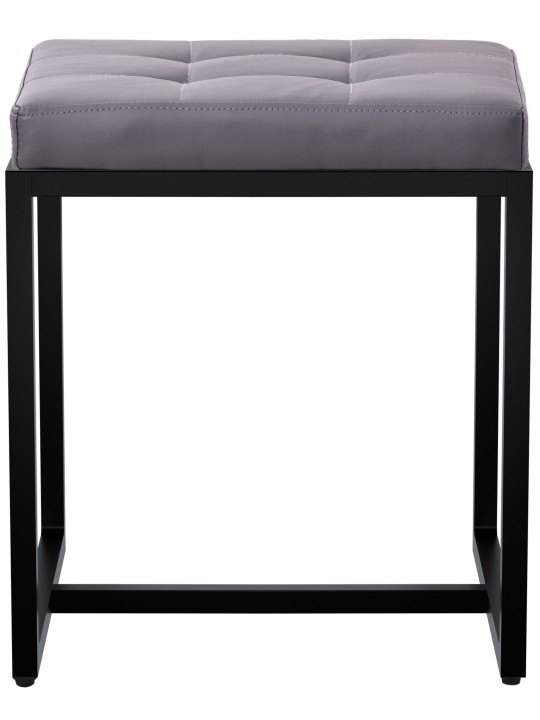 Taburet Barci B imiteret læder, grå Taburet Barci B imiteret læder, grå