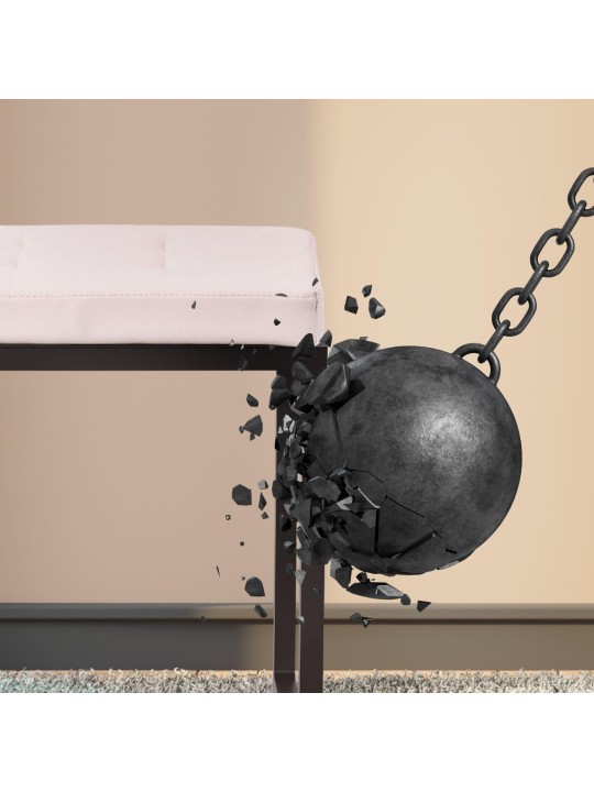 Taburet Barci B imiteret læder, creme Taburet Barci B imiteret læder, creme