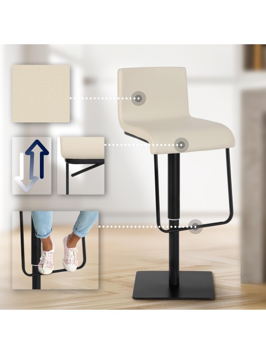 Barstol Limon B, creme Barstol Limon B, creme