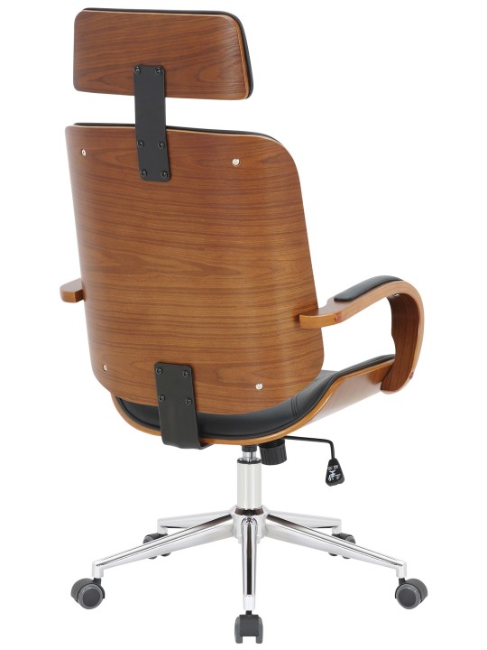 Kontorstol Dayton, valnød/sort