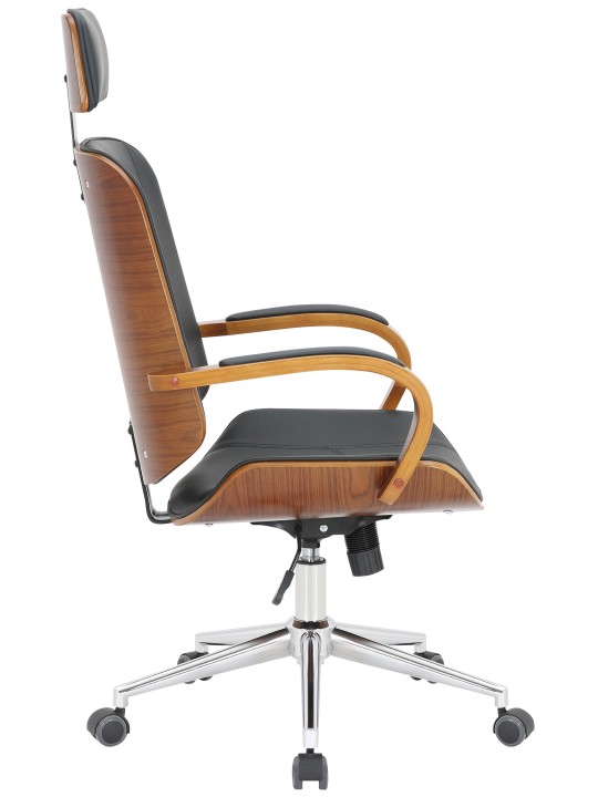 Kontorstol Dayton, valnød/sort