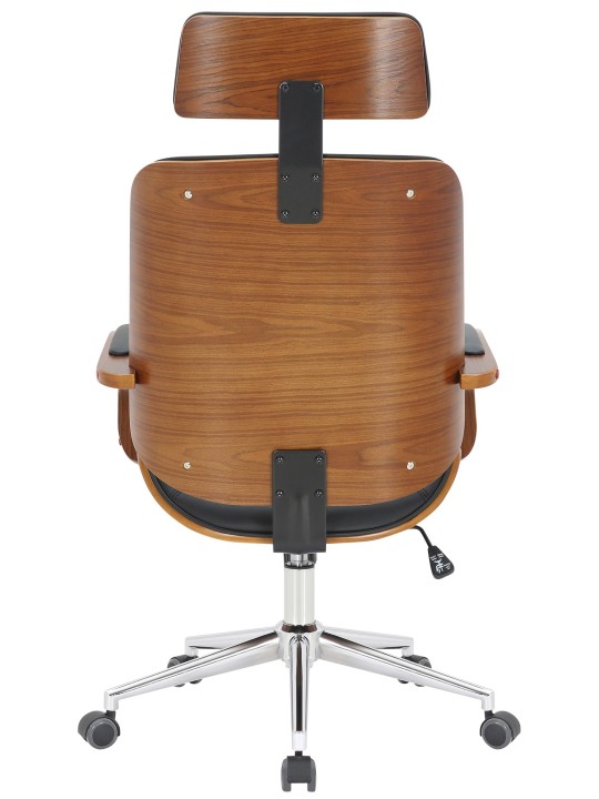 Kontorstol Dayton, valnød/sort