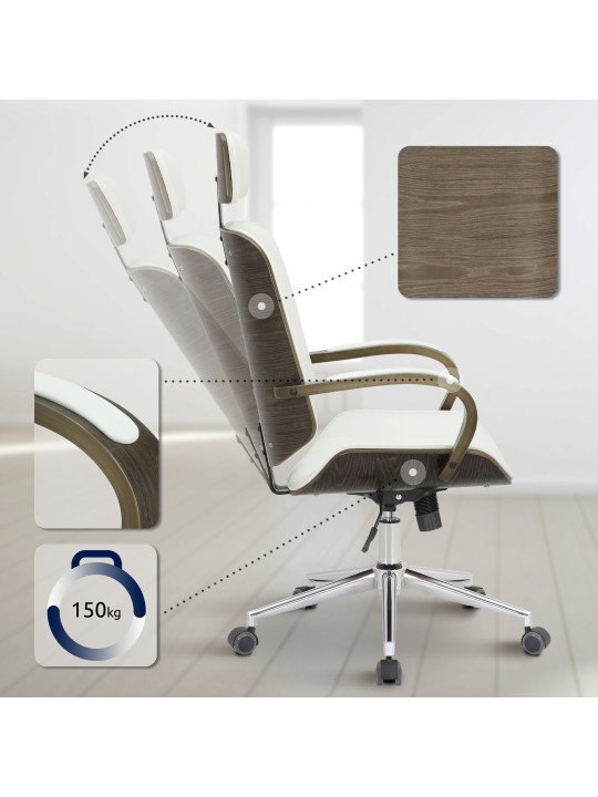 Kontorstol Dayton grå, hvid/grå Kontorstol Dayton grå, hvid/grå