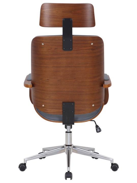 Kontorstol Dayton, valnød/grå