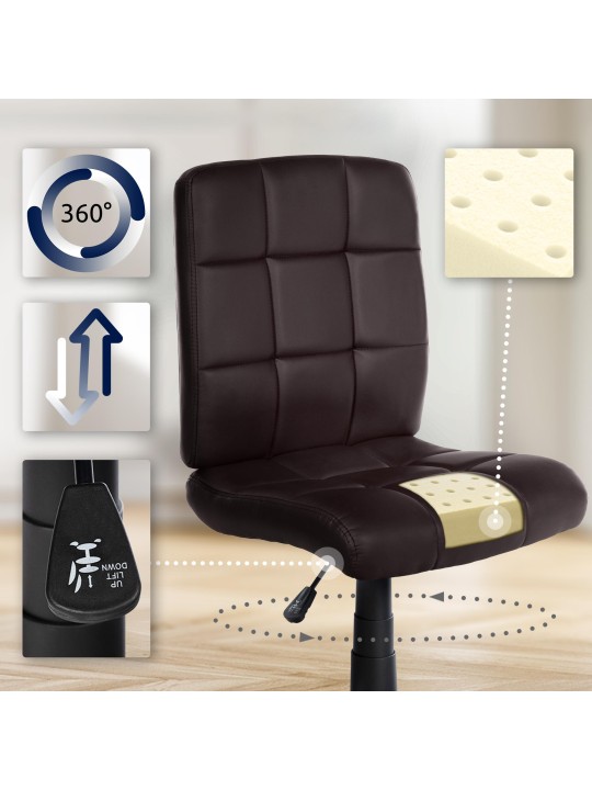 Arbejdsskammel Farson imiteret læder, brun Arbejdsskammel Farson imiteret læder, brun