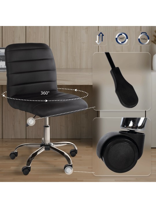 Arbejdsskammel Rød imiteret læder, brun Arbejdsskammel Rød imiteret læder, brun