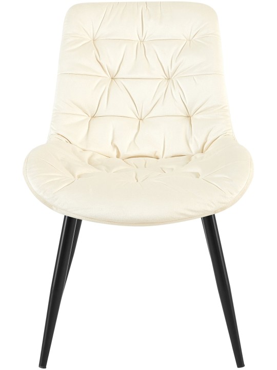 Sæt med 2 Rossford spisestuestole, creme