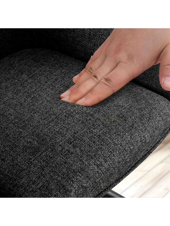 Sæt med 2 stole Tipton stof, mørkegrå Sæt med 2 stole Tipton stof, mørkegrå