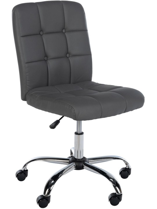 Arbejdsskammel Trenton imiteret læder, grå