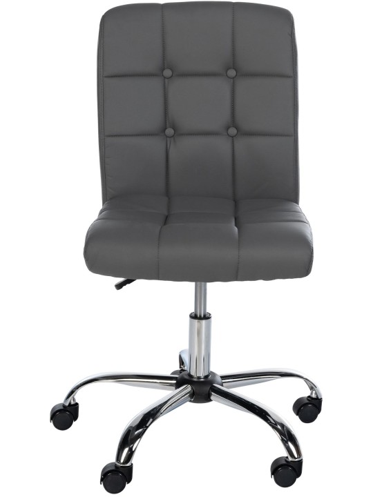 Arbejdsskammel Trenton imiteret læder, grå