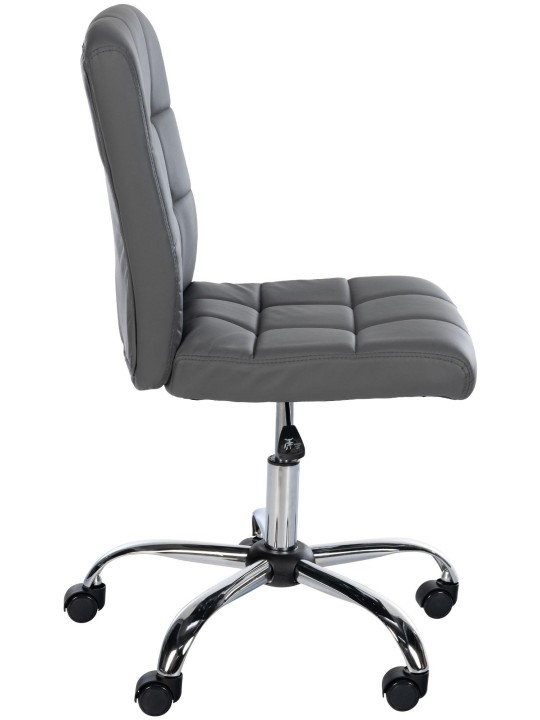 Arbejdsskammel Trenton imiteret læder, grå