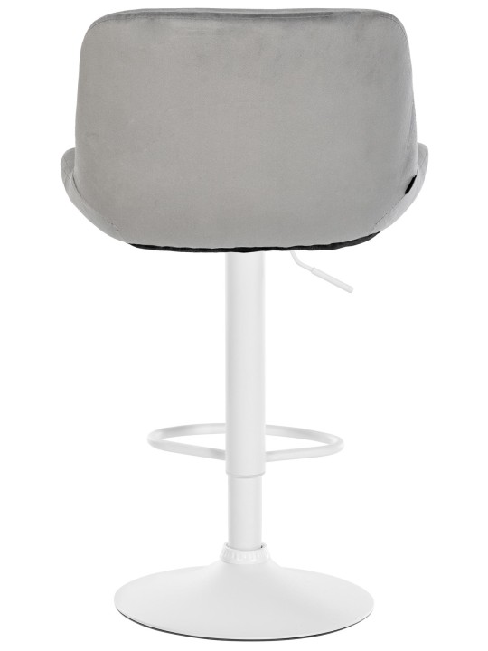 Sæt med 2 barstole Solon velvet, grå