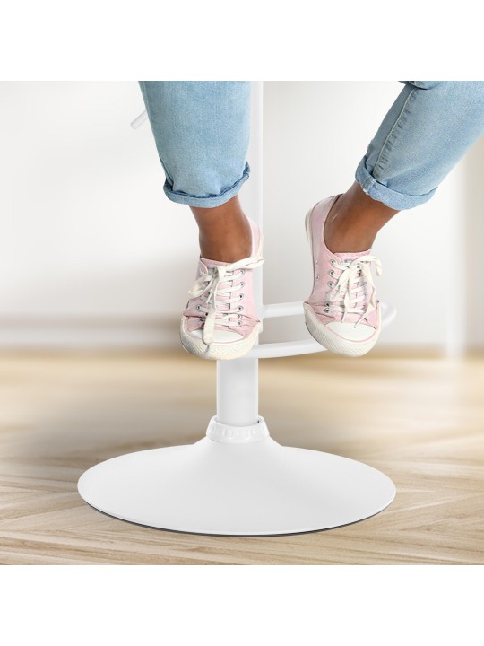 Sæt med 2 barstole Solon velvet, grå