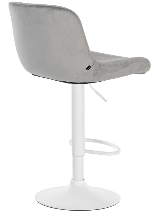 Sæt med 2 barstole Solon velvet, grå