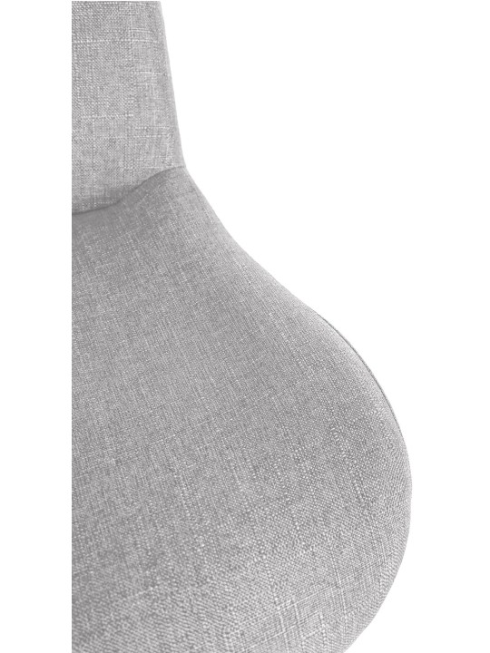 Sæt med 2 barstole Solon kromstof, lysegrå Sæt med 2 barstole Solon kromstof, lysegrå