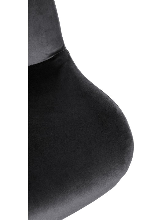 Sæt med 2 barstole Solon velvet, sort