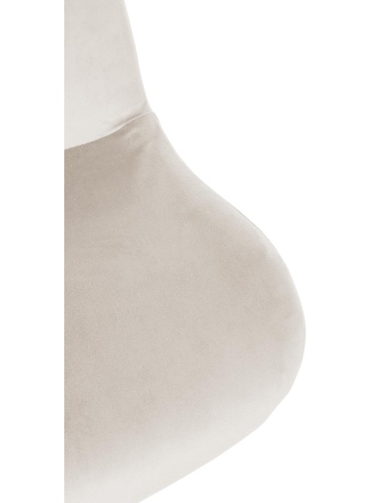 Sæt med 2 barstole Solon velvet, creme