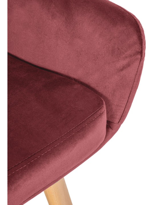 Barstol Grant velvet, rød