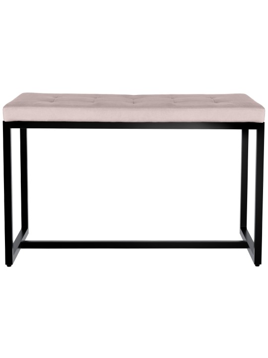 Barci B fløjlsbænk, lysegrå