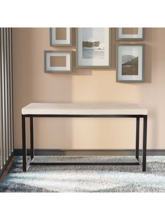 Barci B fløjlsbænk, creme Barci B fløjlsbænk, creme