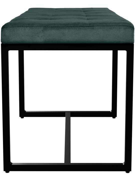 Barci B fløjlsbænk, grøn