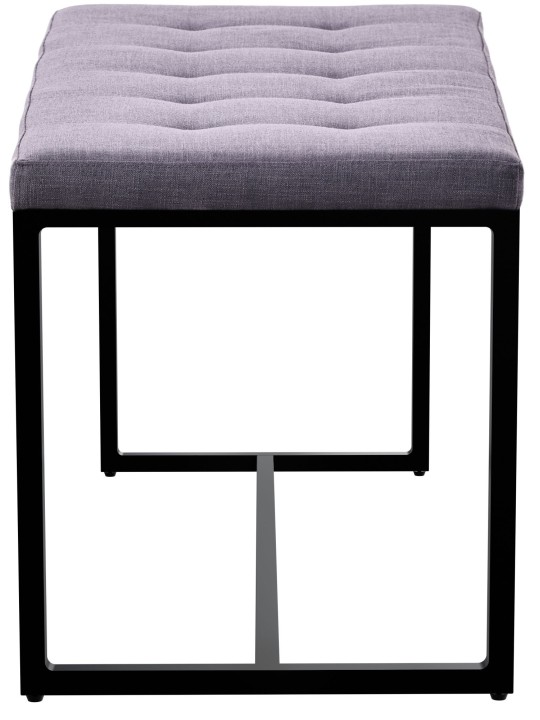 Bænk Barci B stof, mørkegrå Bænk Barci B stof, mørkegrå