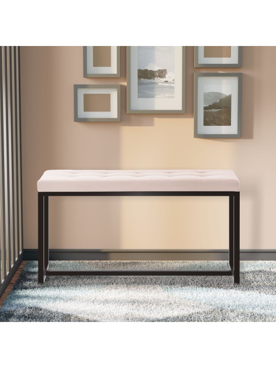 Bænk Barci B stof, creme