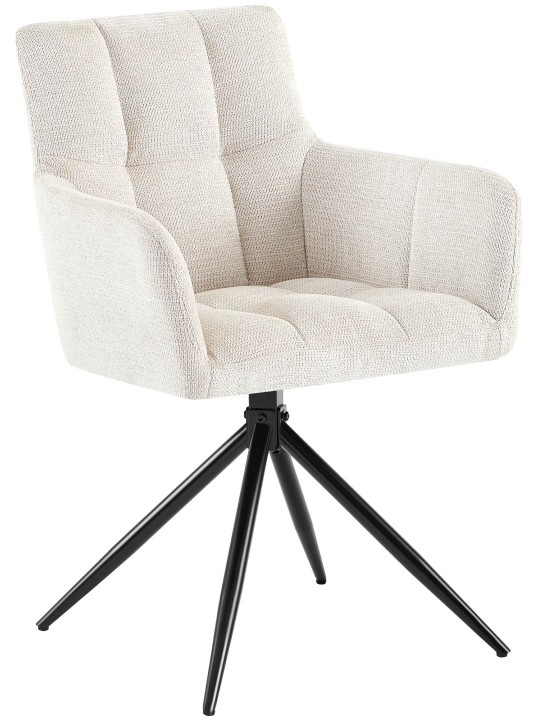 Spisestuestol Jonah stof, creme Spisestuestol Jonah stof, creme