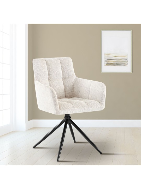 Spisestuestol Jonah stof, creme Spisestuestol Jonah stof, creme